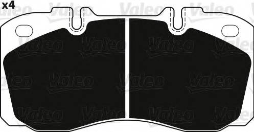 VALEO 882235 Комплект тормозных колодок... VALEO 882235 Комплект тормозных колодок...