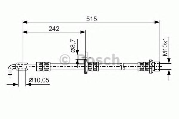 BOSCH 1 987 476 780 Гальмівний шланг BOSCH 1 987 476 780 Гальмівний шланг