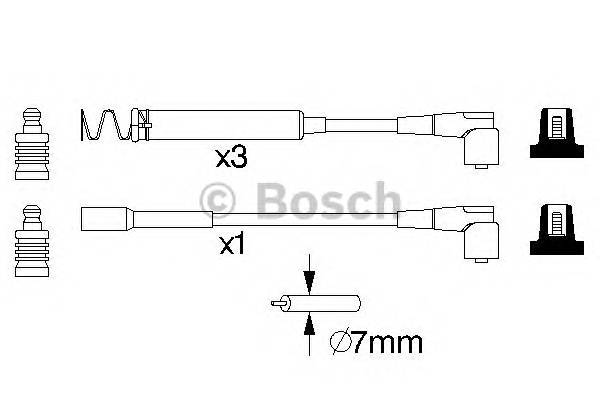 BOSCH 0 986 357 063 Комплект проводов зажигани