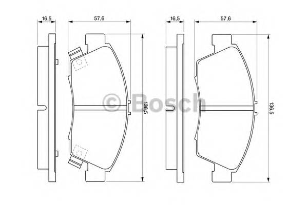 BOSCH 0 986 461 759 Комплект тормозных колодок