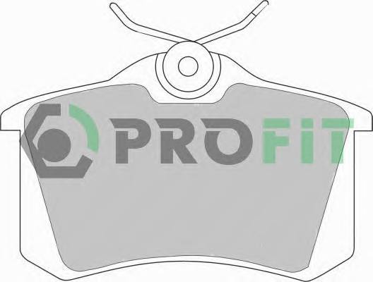 PROFIT 5000-0541 Колодки гальмівні дискові PROFIT 5000-0541 Колодки гальмівні дискові