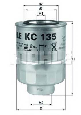 KNECHT KC 135D Топливный фильтр KNECHT KC 135D Топливный фильтр