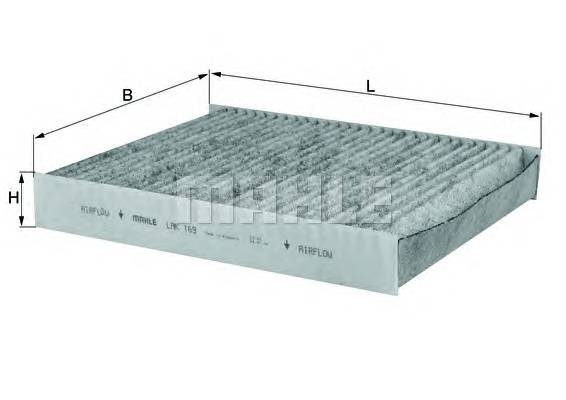 KNECHT LAK 169 Фильтр, воздух во внутренно... KNECHT LAK 169 Фильтр, воздух во внутренно...