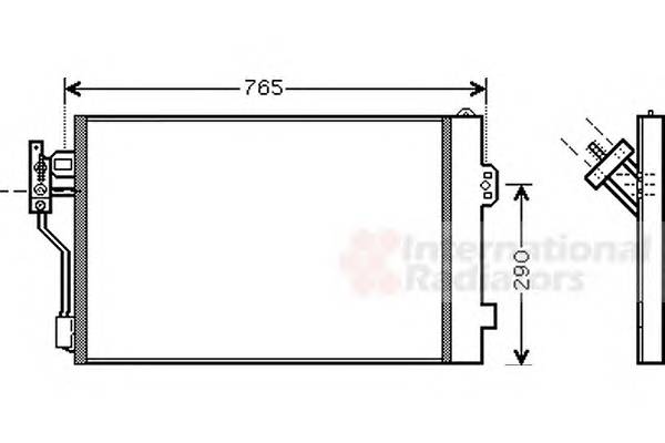 VAN WEZEL 30005352 Конденсатор, кондиционер