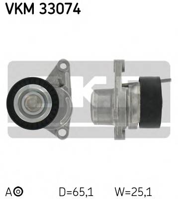 SKF VKM 33074 Натяжной ролик, поликлинов