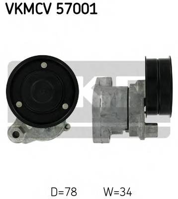 SKF VKMCV 57001 Натяжной ролик, поликлинов... SKF VKMCV 57001 Натяжной ролик, поликлинов...