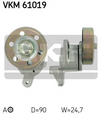 SKF VKM 61019 Натяжний ролик, поліклінов�...