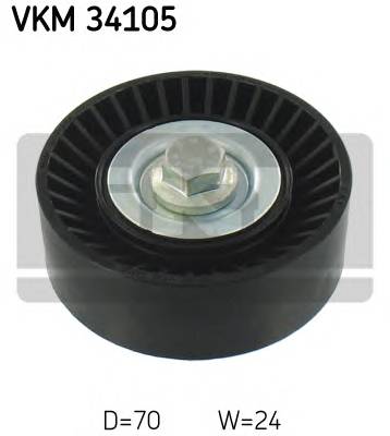 SKF VKM 34105 Паразитный / ведущий ролик, ... SKF VKM 34105 Паразитный / ведущий ролик, ...