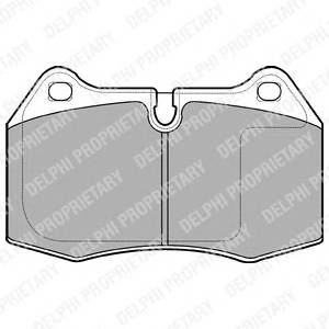 DELPHI LP1584 Комплект тормозных колодок