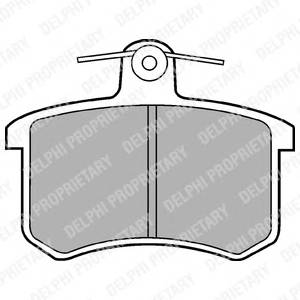 DELPHI LP451 Комплект тормозных колодок