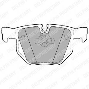 DELPHI LP1927 Комплект тормозных колодок