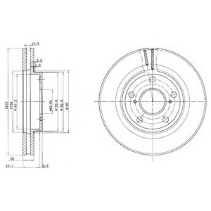 DELPHI BG2782 Тормозной диск DELPHI BG2782 Тормозной диск
