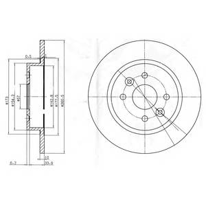 DELPHI BG3804 Тормозной диск DELPHI BG3804 Тормозной диск
