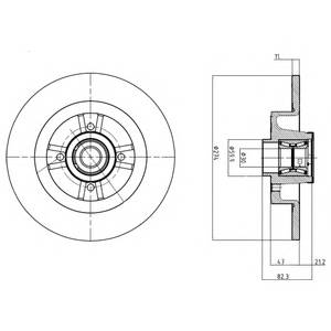 DELPHI BG9030RS Тормозной диск DELPHI BG9030RS Тормозной диск