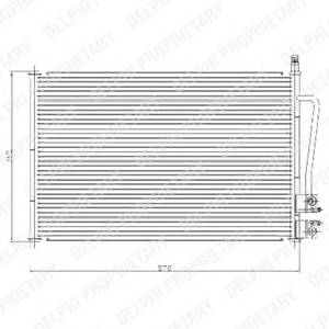 DELPHI TSP0225459 Конденсатор, кондиционер DELPHI TSP0225459 Конденсатор, кондиционер