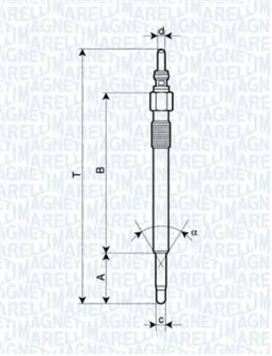 MAGNETI MARELLI 062900050304 Свеча накаливания MAGNETI MARELLI 062900050304 Свеча накаливания