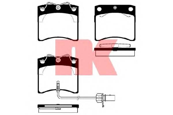NK 224748 Комплект тормозных колодок...