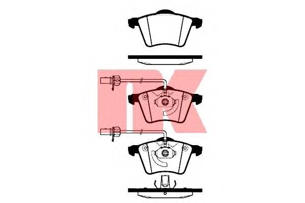 NK 224763 Комплект тормозных колодок