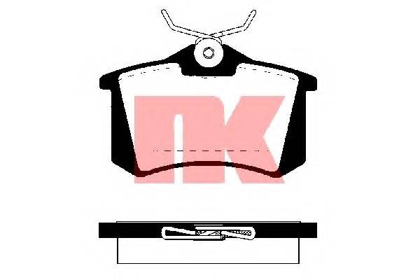 NK 229986 Комплект тормозных колодок