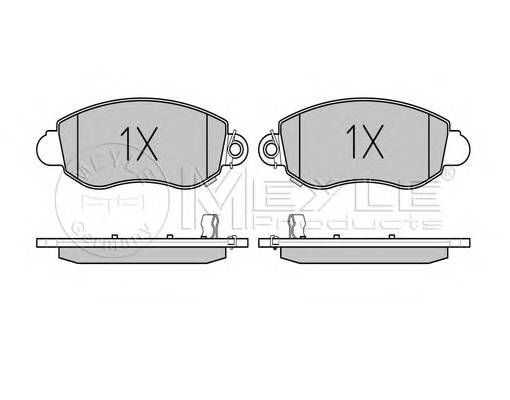 MEYLE 025 235 7718/PD Комплект гальмівних колодо...