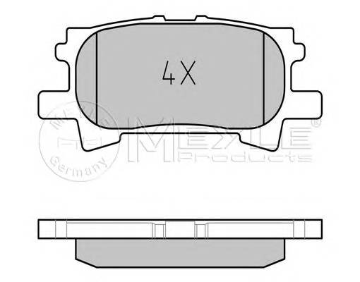 MEYLE 025 239 6715 Комплект тормозных колодок
