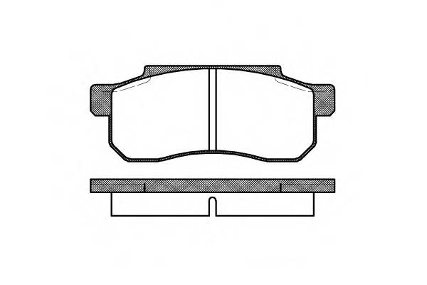 ROADHOUSE 2203.00 Комплект тормозных колодок