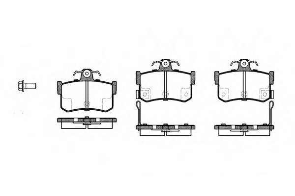 ROADHOUSE 2251.12 Комплект тормозных колодок