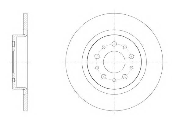 ROADHOUSE 6155800 Гальмiвний диск