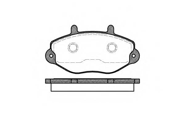 REMSA 0392.00 Комплект гальмівних колодо...