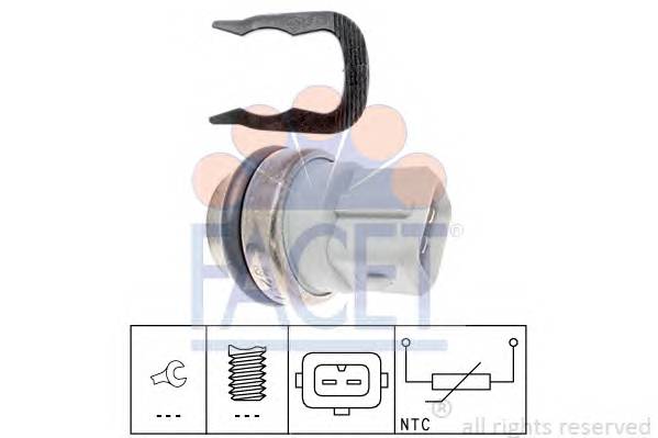 FACET 7.3254 Датчик, температура масла; 
