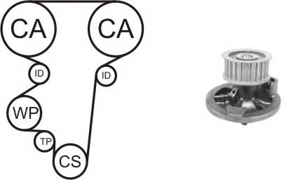 AIRTEX WPK-169601 Водяной насос + комплект зу