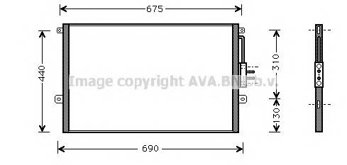 AVA QUALITY COOLING JE5018 Конденсатор, кондиціонер AVA QUALITY COOLING JE5018 Конденсатор, кондиціонер