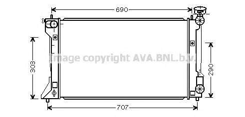 AVA QUALITY COOLING TO2332 Радиатор, охлаждение двига... AVA QUALITY COOLING TO2332 Радиатор, охлаждение двига...