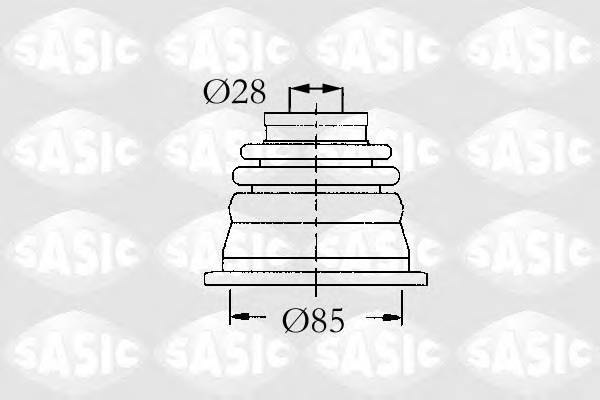 SASIC 4003451 Комплект пылника, приводно... SASIC 4003451 Комплект пылника, приводно...