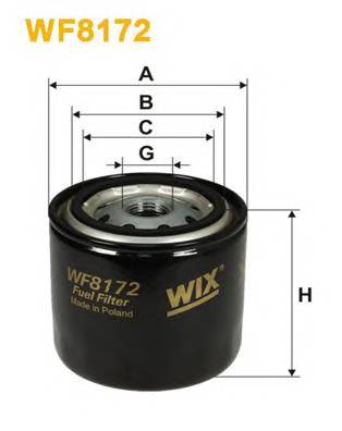 WIX FILTERS WF8172 Топливный фильтр WIX FILTERS WF8172 Топливный фильтр