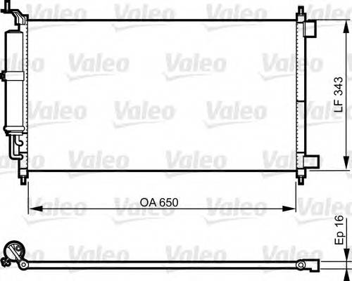 VALEO 814221 Конденсатор, кондиционер VALEO 814221 Конденсатор, кондиционер