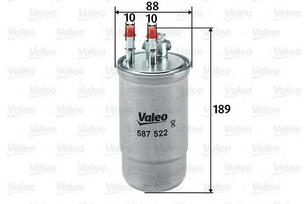 VALEO 587522 Топливный фильтр VALEO 587522 Топливный фильтр