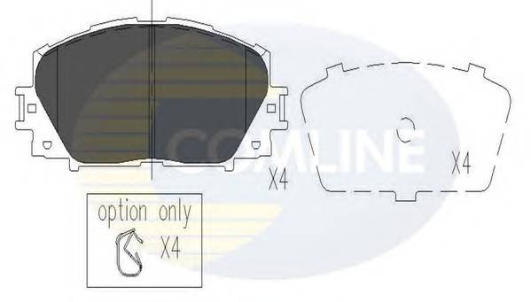 COMLINE CBP06014 Комплект тормозных колодок... COMLINE CBP06014 Комплект тормозных колодок...