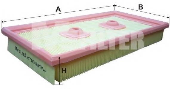 MFILTER K716 Фільтр салону MFILTER K716 Фільтр салону