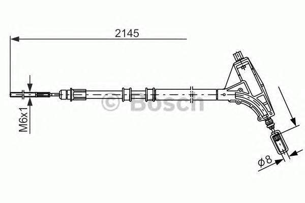 BOSCH 1 987 477 592 Трос, стояночная тормозная ... BOSCH 1 987 477 592 Трос, стояночная тормозная ...