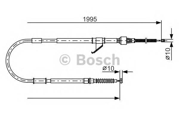 BOSCH 1 987 482 069 Трос, стояночная тормозная 