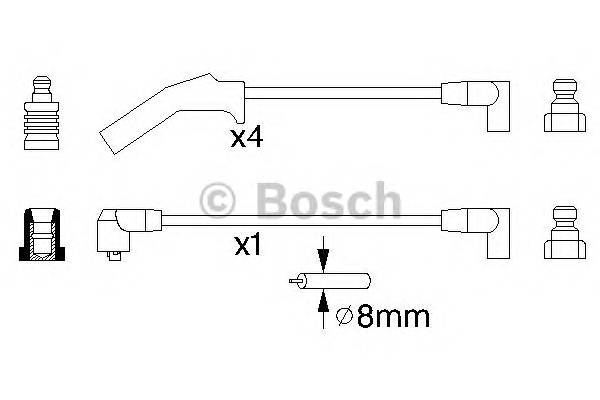BOSCH 0 986 356 724 Комплект проводов зажигани