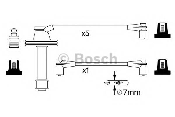 BOSCH 0 986 357 232 Комплект проводов зажигани