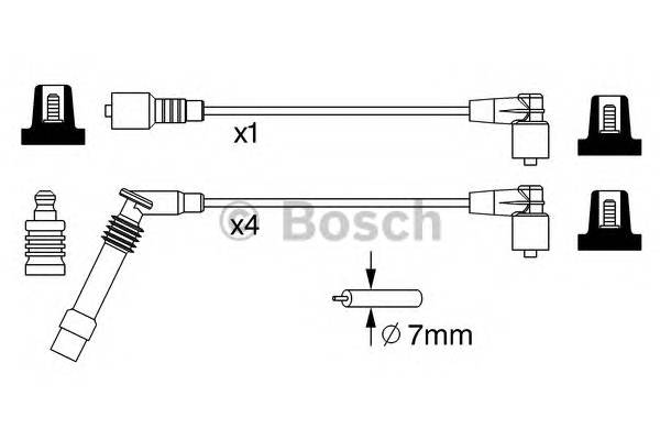 BOSCH 0 986 357 247 Комплект проводов зажигани