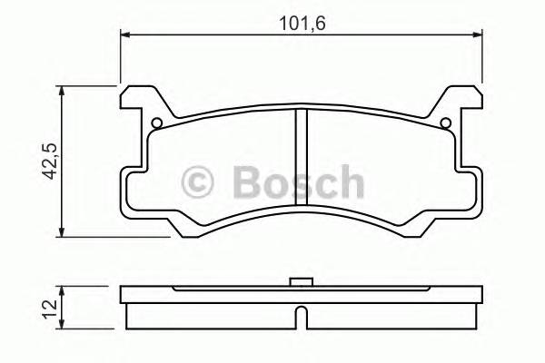 BOSCH 0 986 460 080 Комплект тормозных колодок