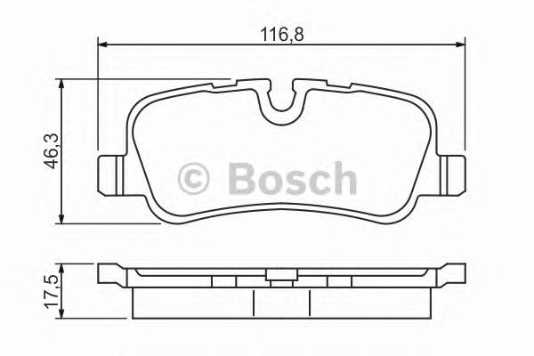 BOSCH 0 986 494 148 Комплект тормозных колодок