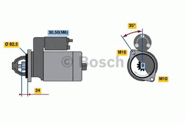 BOSCH 0 001 109 042 Стартер