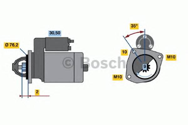 BOSCH 0 986 018 910 Стартер BOSCH 0 986 018 910 Стартер