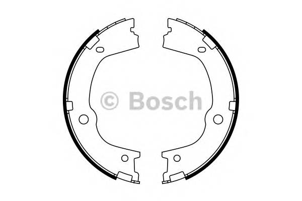 BOSCH 0 986 487 776 Комплект гальмівних колодо...