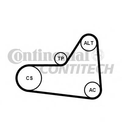 CONTITECH 6PK1070K1 Полікліновий ремінний комп...